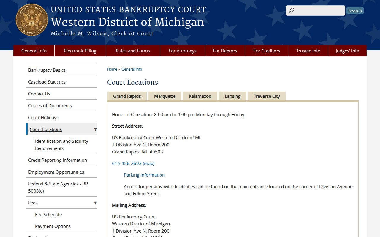 Montcalm County court docket bankruptcy locations source