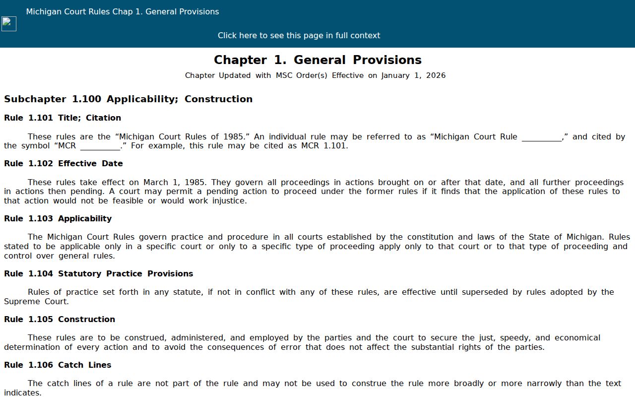 Montcalm County traffic court records protected identifier rule reference
